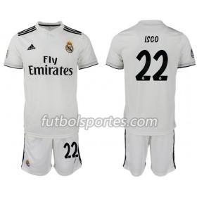 Camisetas Real Madrid ISCO 22 Niño Primera Equipacion 2018/2019